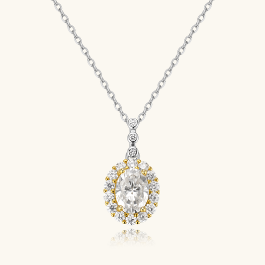 Elegant Oval Pendent Necklace